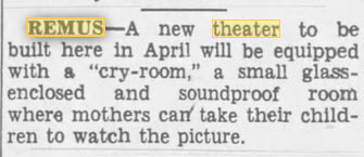 Bryce Theatre - Blurb About Theater Feb 25 1946 (newer photo)